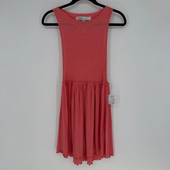 Free People Dresses & Skirts - FREE PEOPLE BEACH BRB TEXTURED TUNIC MINI DRESS NWT AIRY LIGHTWEIGHT VACATION